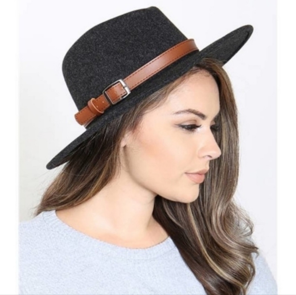 NEW Buckle Up Wide Brim Hat NWT
